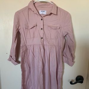NWOT Old Navy mauve shirt dress